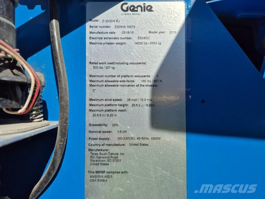 Genie Z 30/20 N Strēles pacēlāji