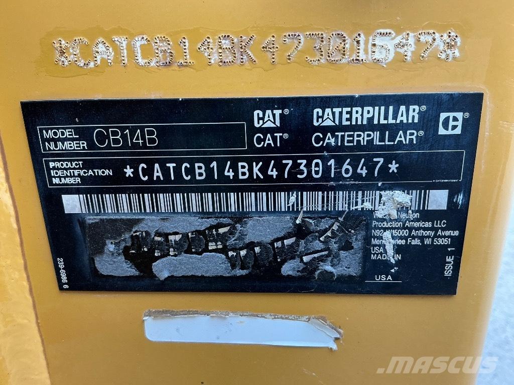 CAT CB 14 B Divvalču grunts veltņi