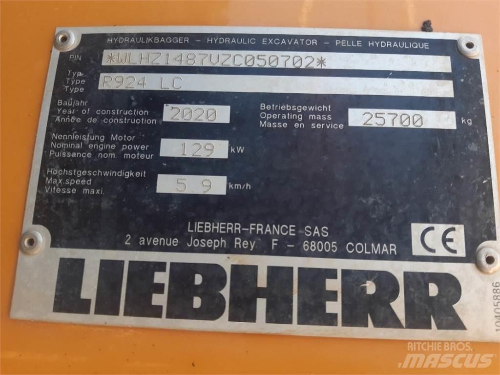 Liebherr R924 Kāpurķēžu ekskavatori