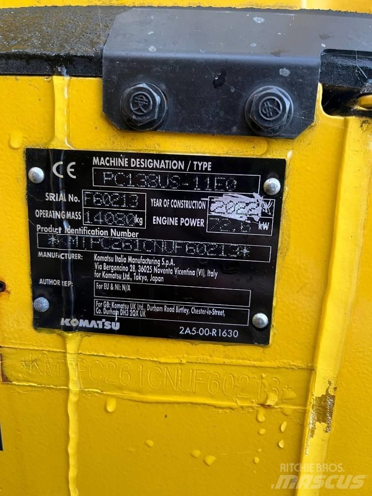 Komatsu PC138US-11 Kāpurķēžu ekskavatori