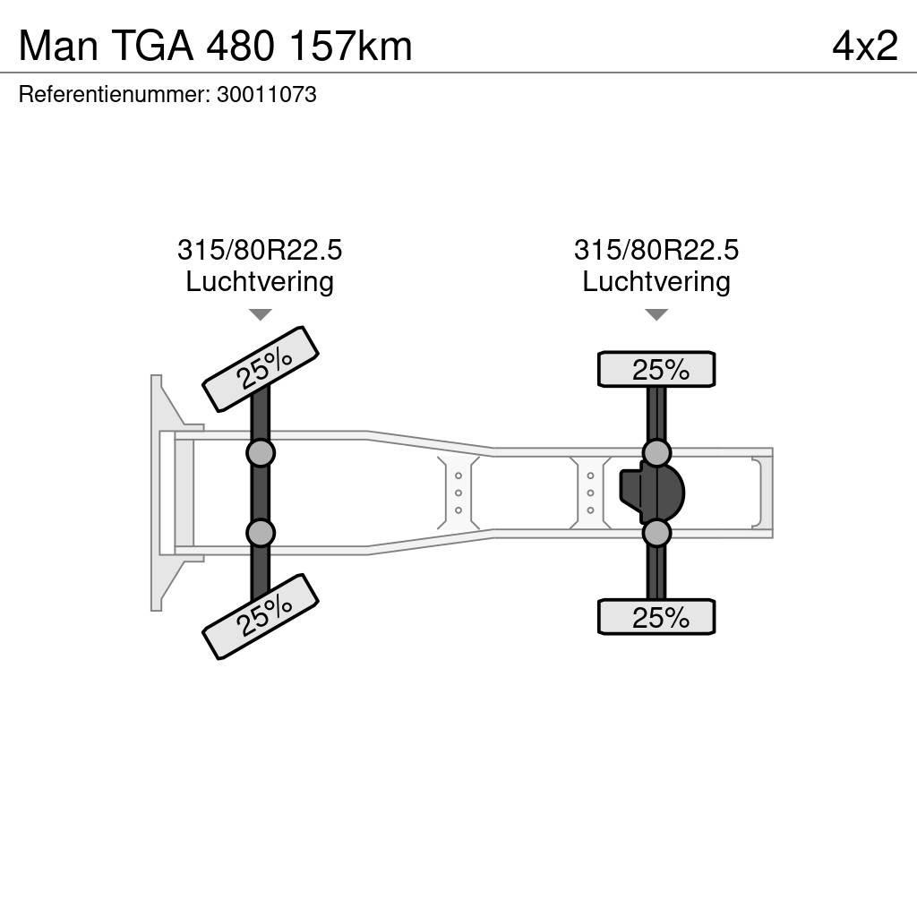 MAN TGA 480 157km Vilcēji