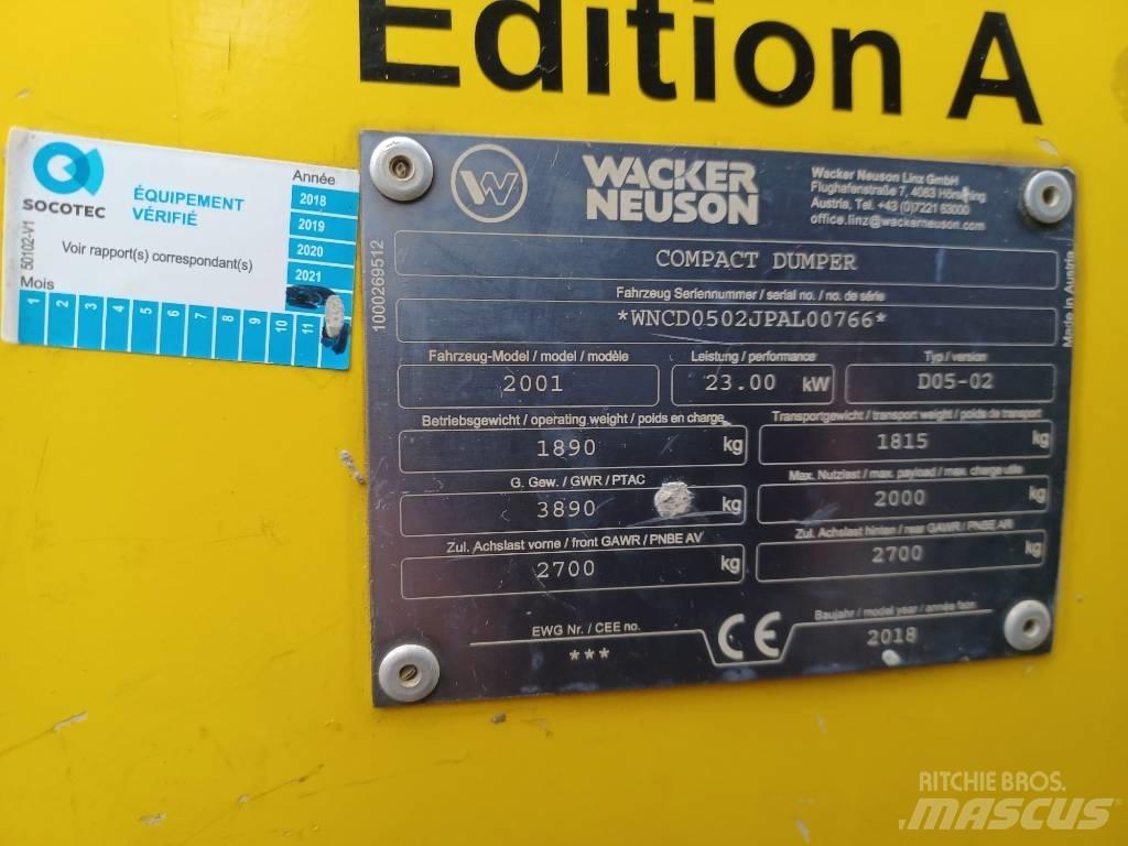 Wacker Neuson 2001 Mini pašizgāzēji