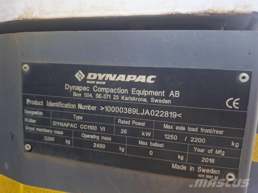 Dynapac CC 1100 VI Divvalču grunts veltņi