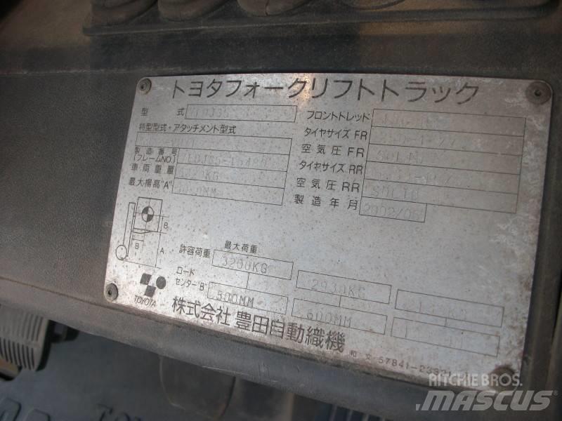 Toyota 7 FDJ 35 Tehnika ar dīzeļa dzinēju