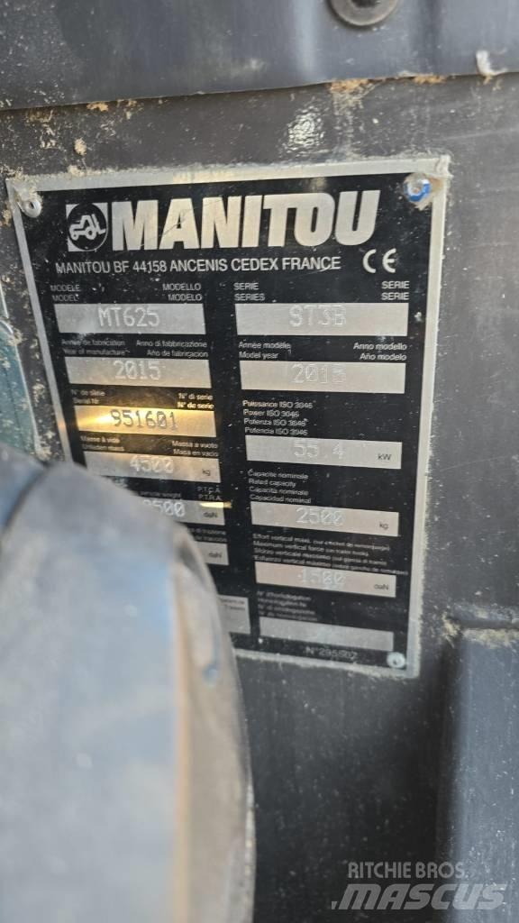 Manitou MT 625 Teleskopiskie manipulatori
