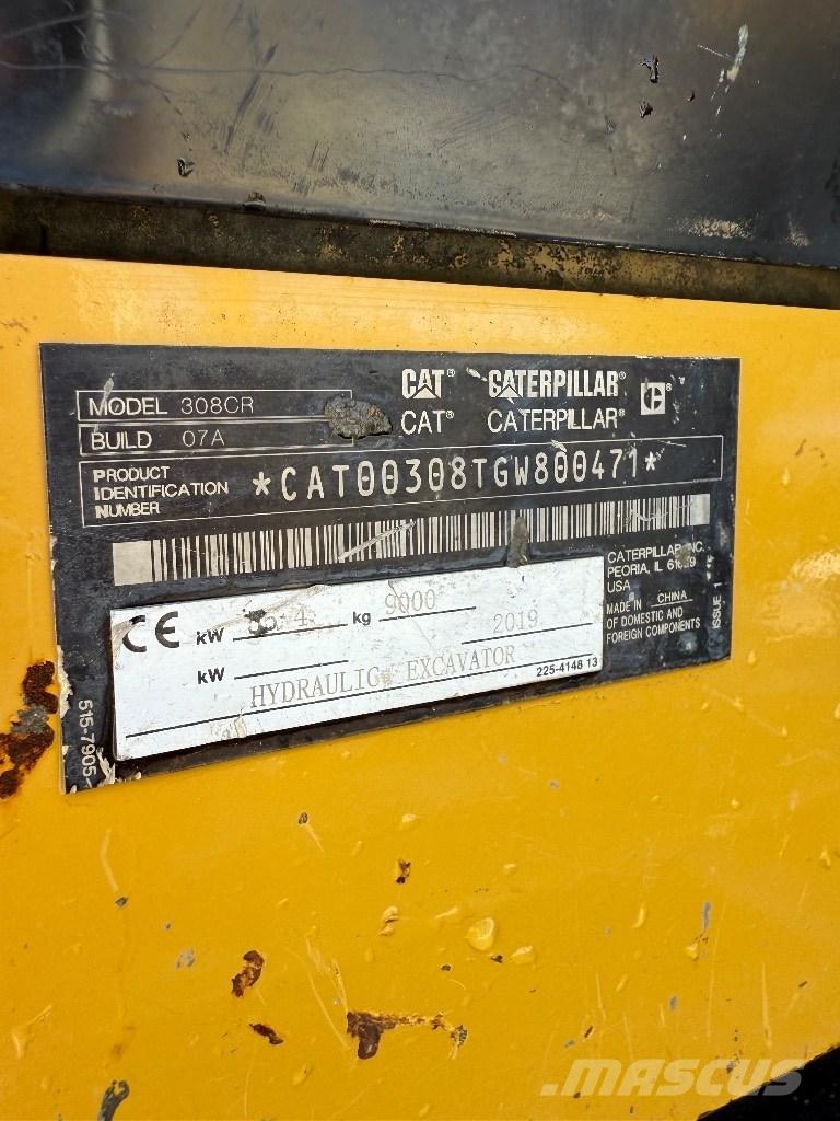 CAT 308 CR Vidēja lieluma ekskavatori 7 t - 12 t