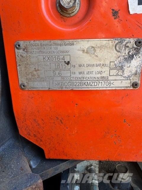 Kubota KX 016-4 Mini ekskavatori < 7 t
