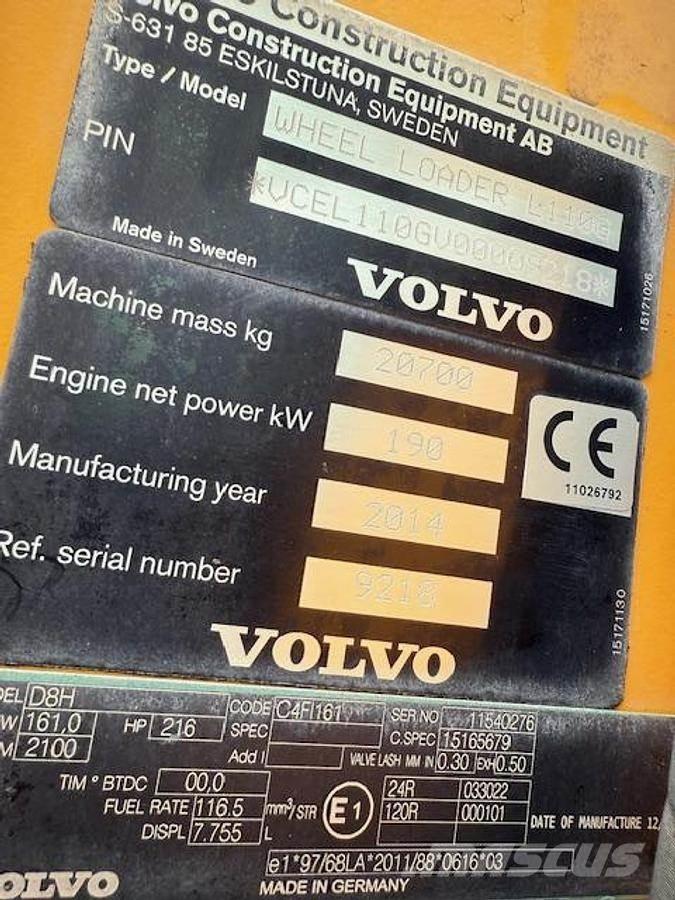 Volvo L110G Iekrāvēji uz riteņiem
