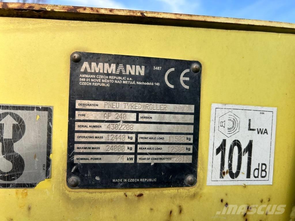 Ammann AP 240 Pneimatiskie veltņi
