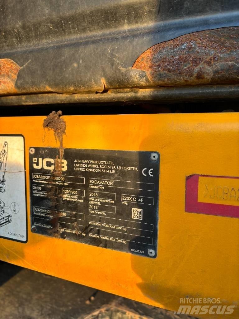 JCB 220 Kāpurķēžu ekskavatori