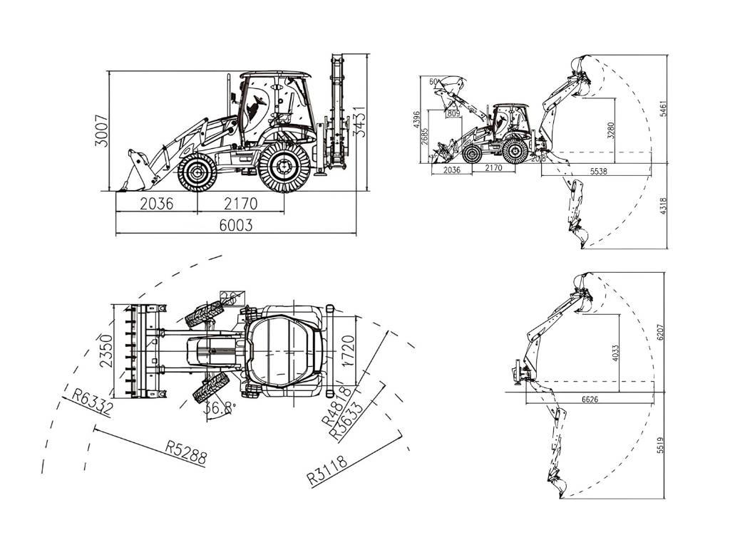 Lonking 83C Ekskavatori-iekrāvēji