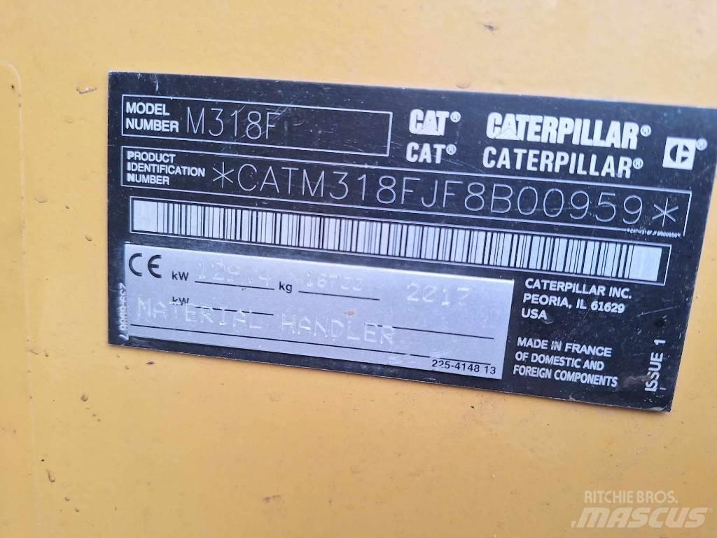 CAT M 318 F Ekskavatori uz riteņiem