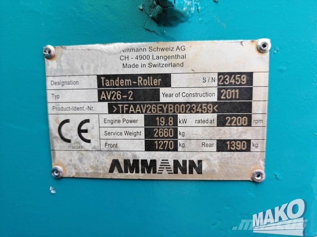 Ammann AV 26-2 Divvalču grunts veltņi