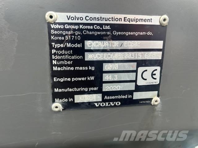 Volvo EC 60 E Mini ekskavatori < 7 t