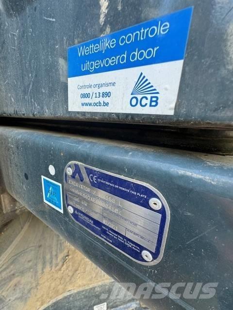 Hyundai HX 160 Kāpurķēžu ekskavatori