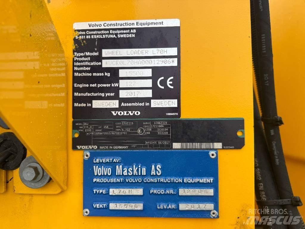 Volvo L 70 H Iekrāvēji uz riteņiem