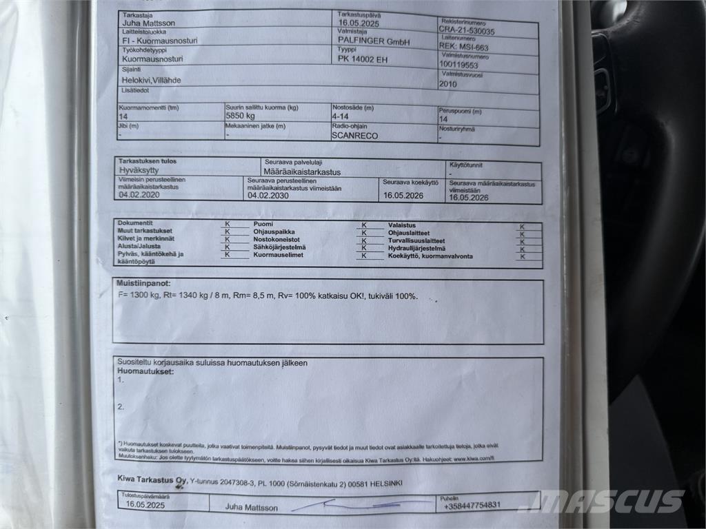 Volvo FH13 6X2 Smagās mašīnas ar celtni