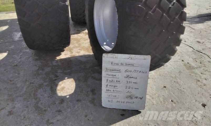 Alliance 600/55R26.5 Riepas, riteņi un diski