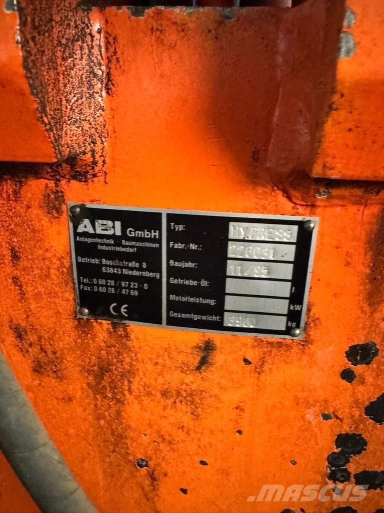 ABI Hydropress Āmuri/Drupinātāji