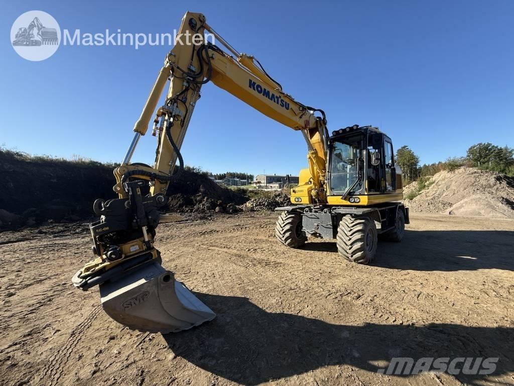 Komatsu PW 160 Ekskavatori uz riteņiem