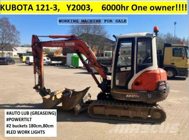 Kubota KX121-3 Mini ekskavatori < 7 t