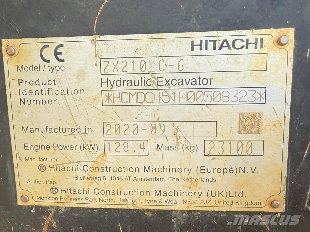 Hitachi ZX 210 LC-6 Kāpurķēžu ekskavatori
