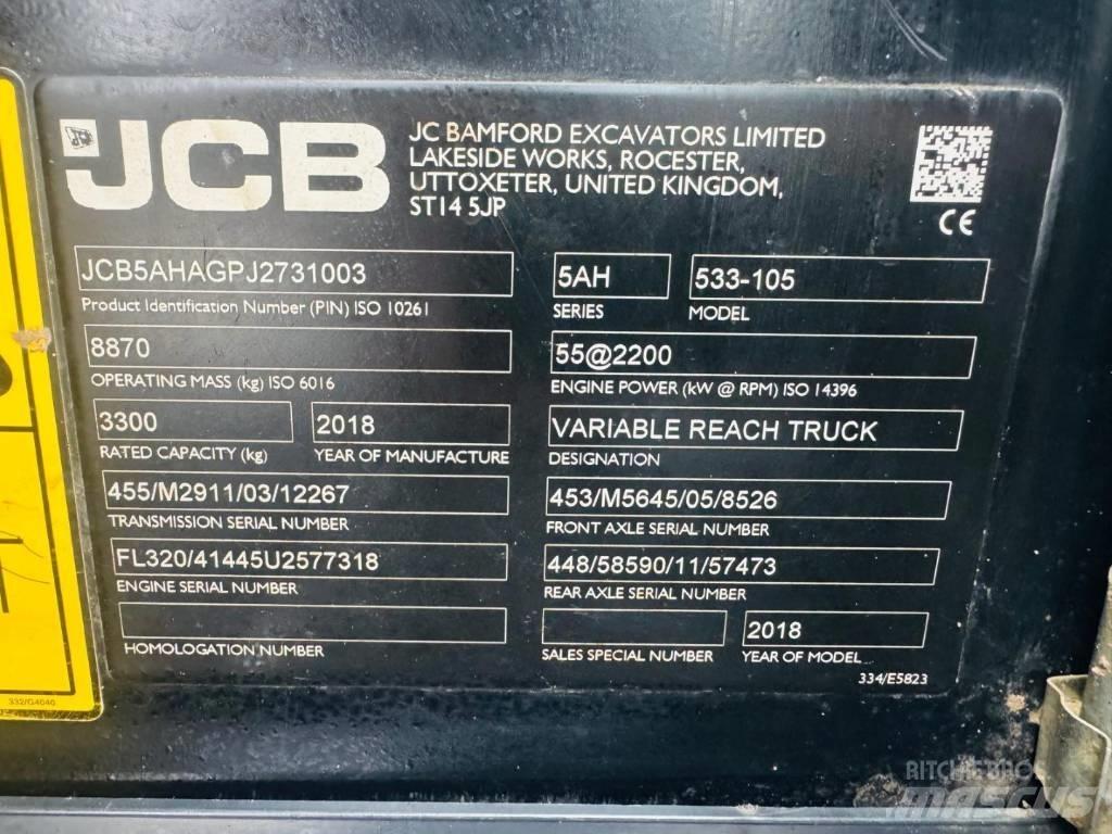 JCB 533-105 Teleskopiskie manipulatori