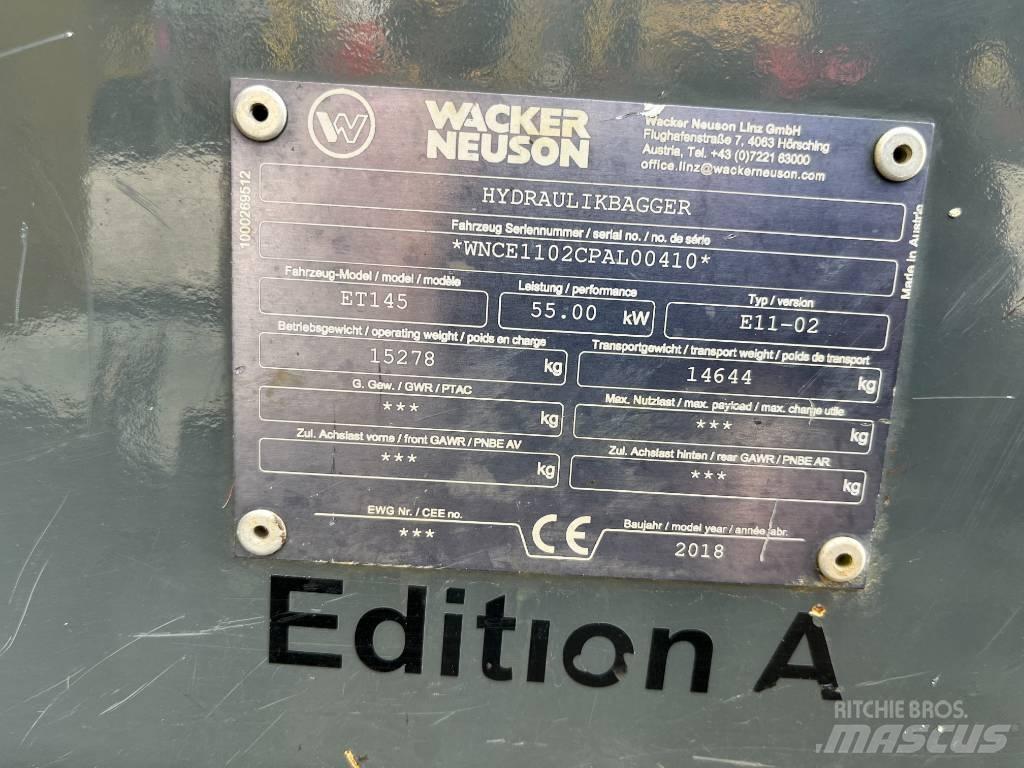 Wacker Neuson ET 145 Kāpurķēžu ekskavatori