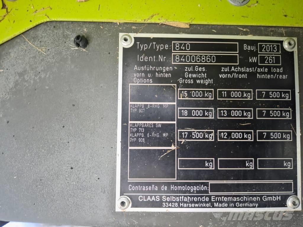 CLAAS Tucano 480 Ražas novākšanas kombaini