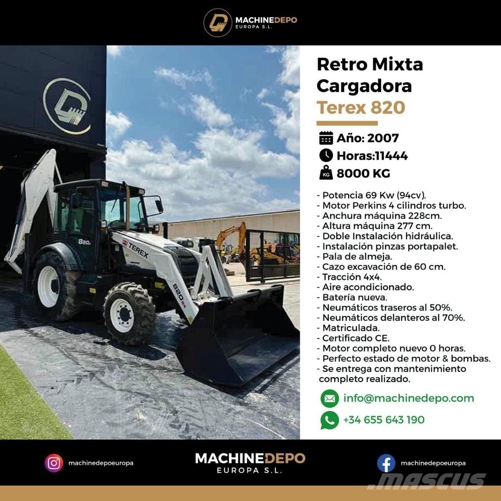Terex 820 Ekskavatori-iekrāvēji