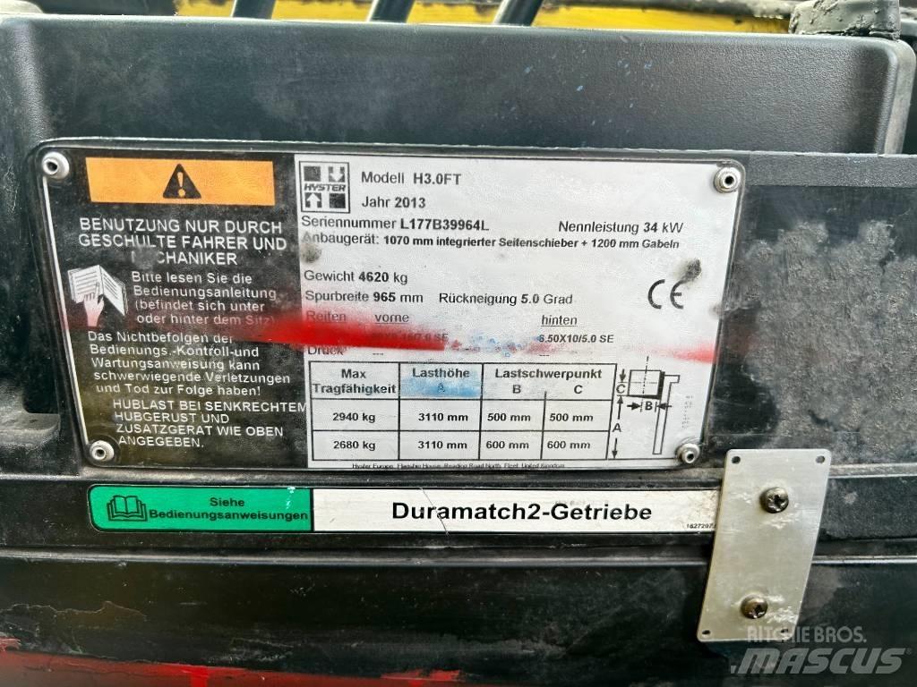 Hyster H 3.0 FT Tehnika ar dīzeļa dzinēju