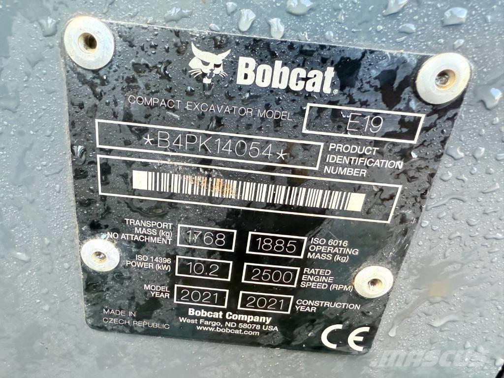Bobcat E 19 Mini ekskavatori < 7 t