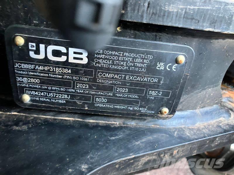 JCB 50 Z-2 Mini ekskavatori < 7 t