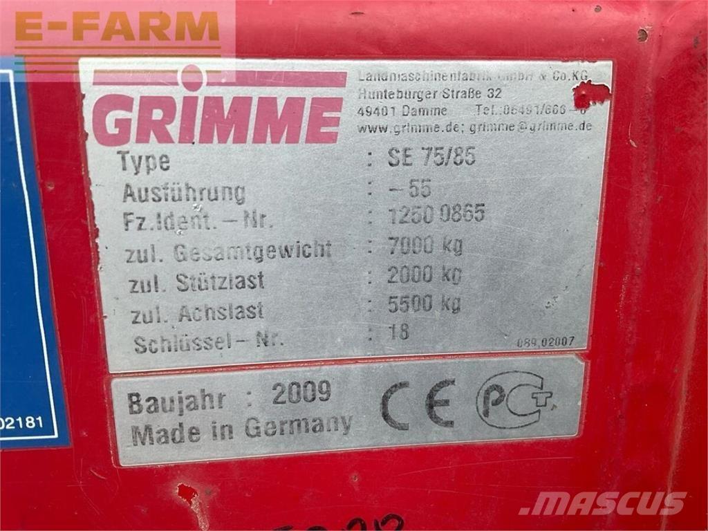 Grimme se 85-55 Kartupeļu novākšanas kombaini