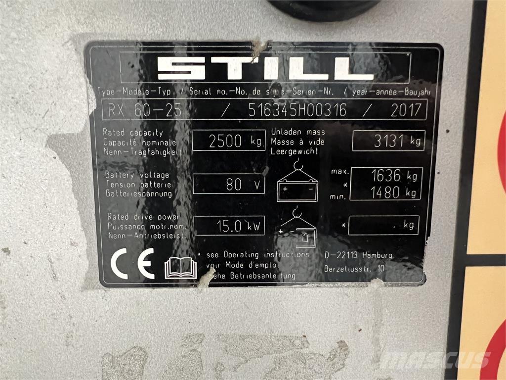 Still RX60-25 Elektriskie iekrāvēji