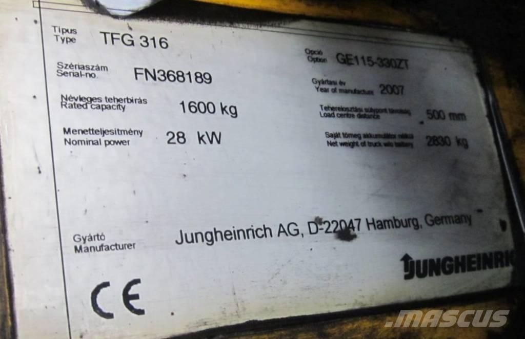 Jungheinrich TFG 316 LPG tehnika
