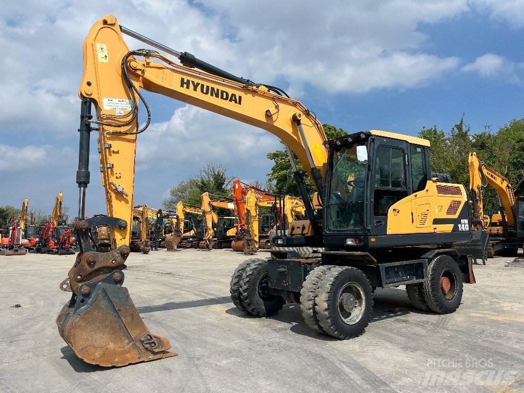 Hyundai HW140 Ekskavatori uz riteņiem