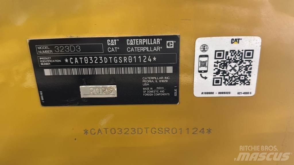 CAT 323D3 Īpašie ekskavatori