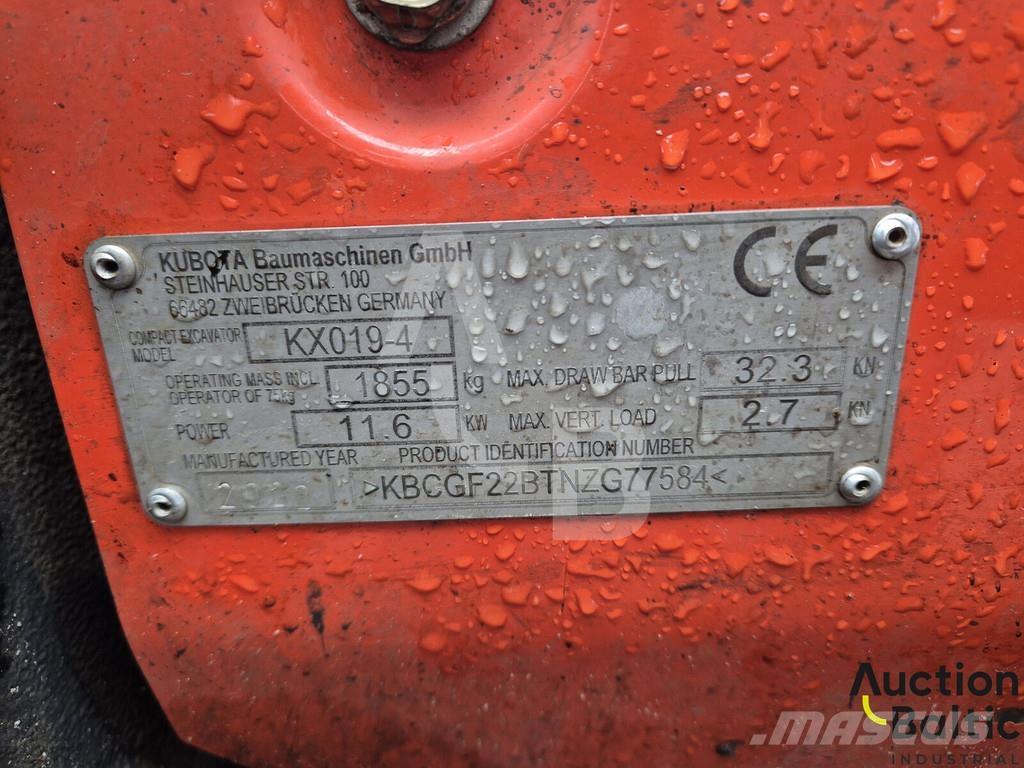 Kubota KX 019-4 Mini ekskavatori < 7 t