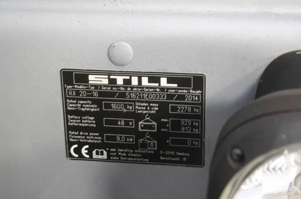 Still RX 20-16 Elektriskie iekrāvēji
