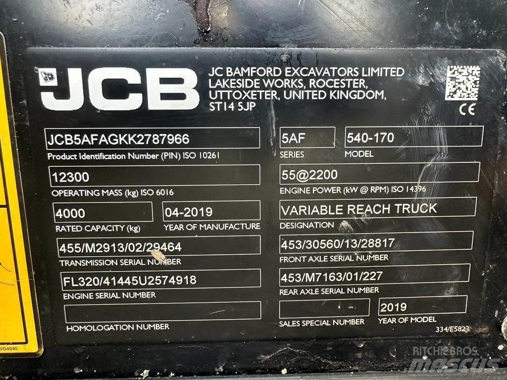 JCB 540-170 Teleskopiskie manipulatori