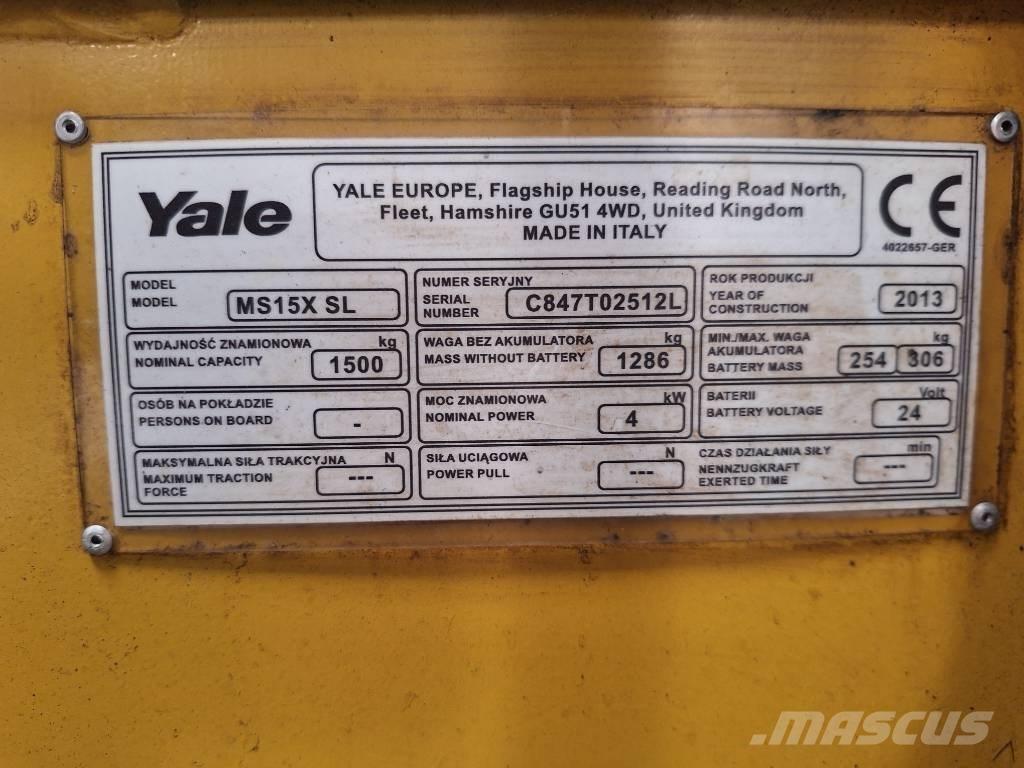 Yale MS 15x IL Autokrāvēji - citi