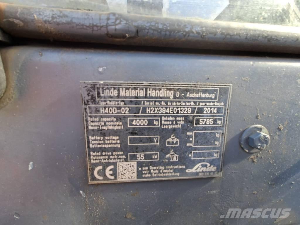Linde H40D-02 Tehnika ar dīzeļa dzinēju
