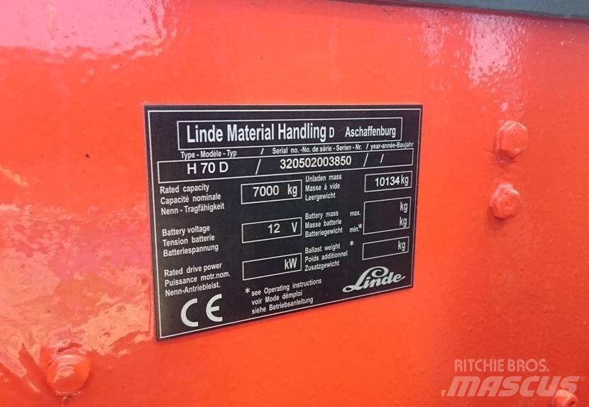 Linde H 70 D Tehnika ar dīzeļa dzinēju