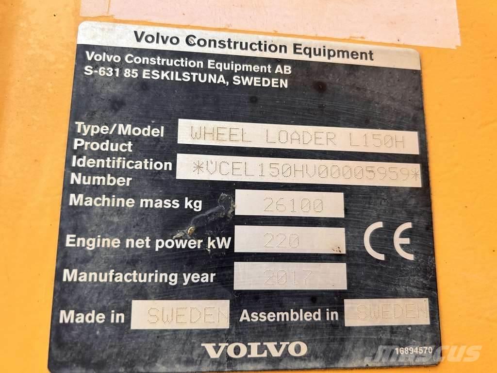 Volvo L150H Iekrāvēji uz riteņiem