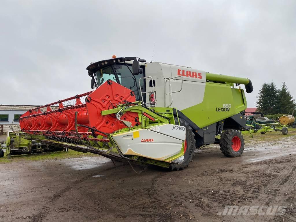 CLAAS Lexion 660 Ražas novākšanas kombaini
