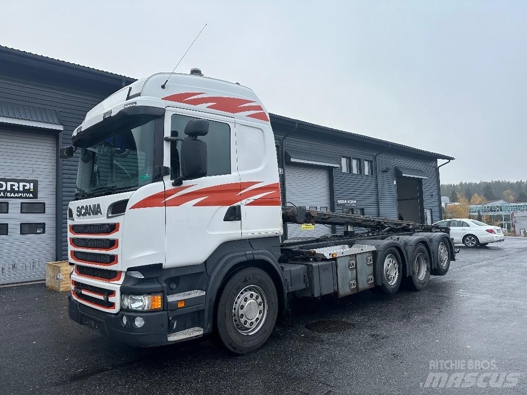 Scania R520 8x2/4 Kabeļu pacēlājs nomontējamām kravas mašīnām