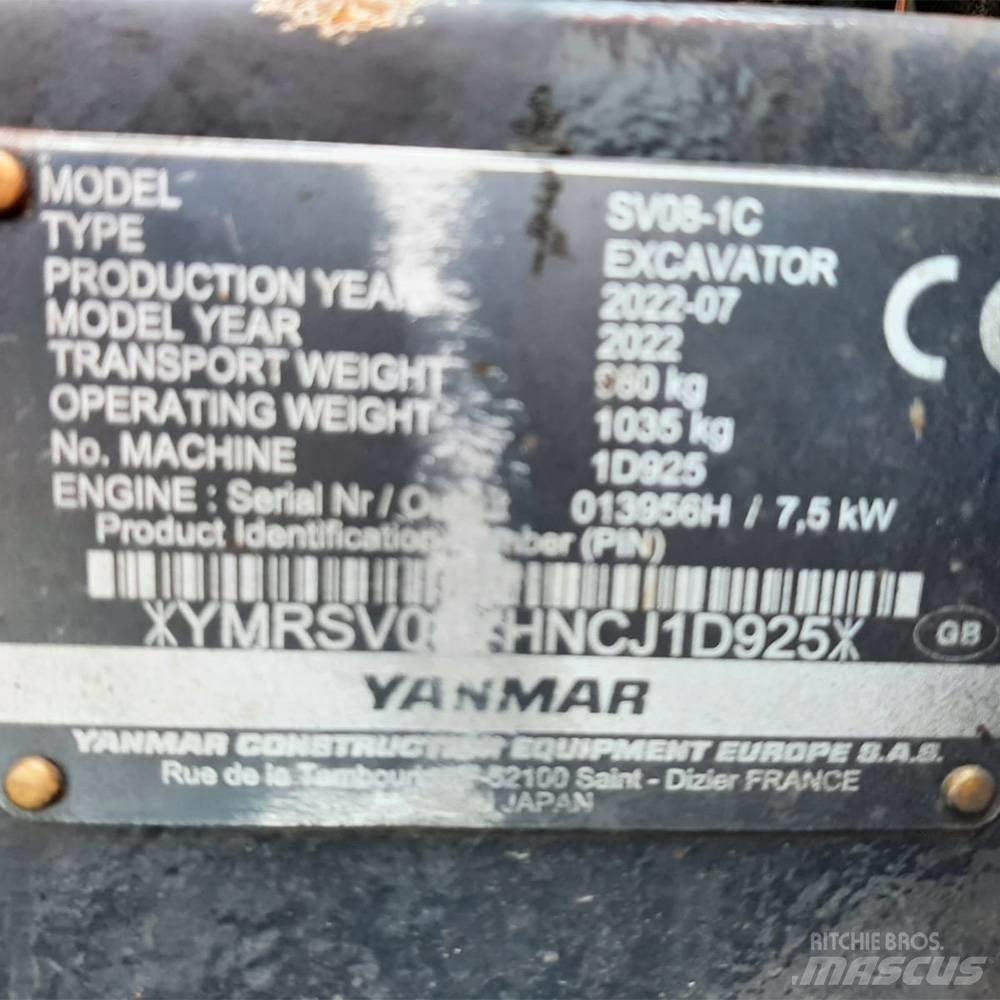 Yanmar SV 08 Mini ekskavatori < 7 t