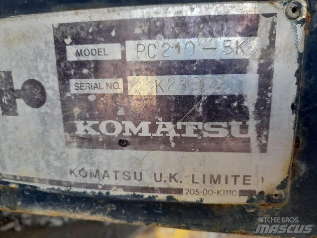 Komatsu PC 210-5 Kāpurķēžu ekskavatori