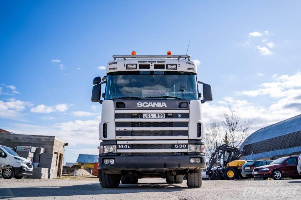 Scania R 144 GB Treileri ar āķi